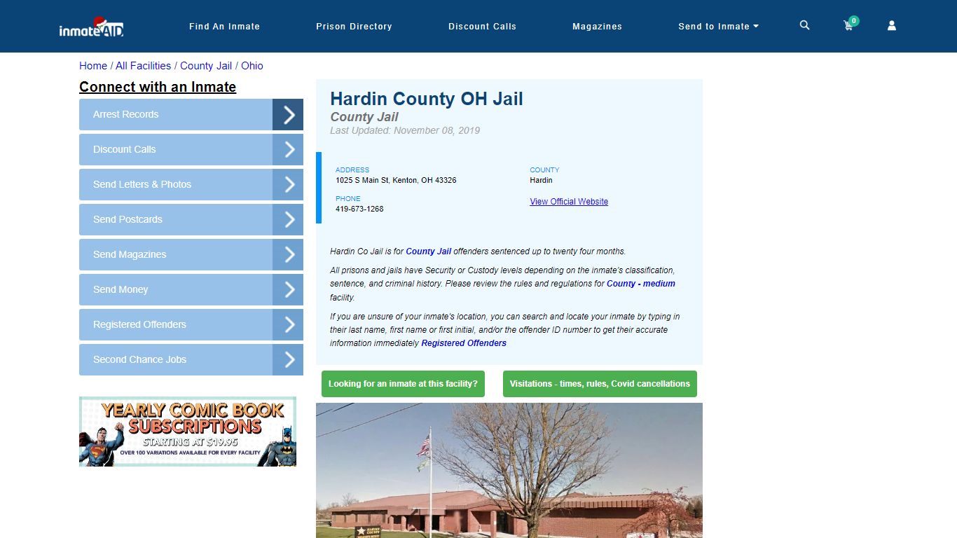 Hardin County OH Jail - Inmate Locator - Kenton, OH